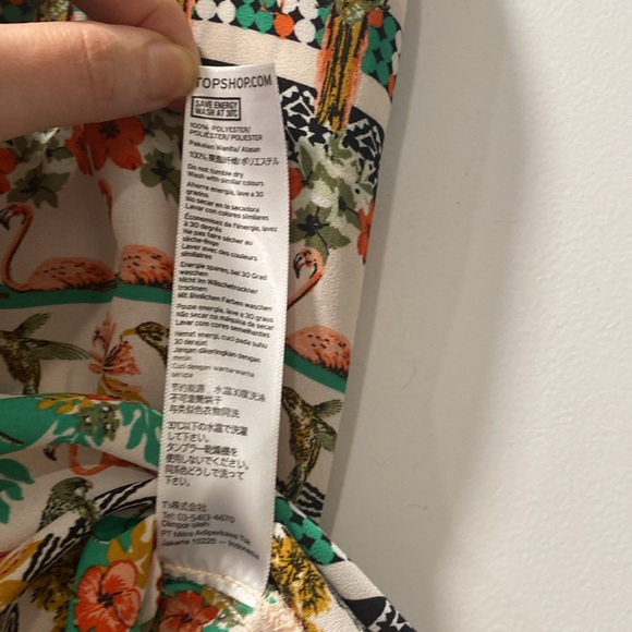 Topshop Flamingo and Floral Print Tank Top - Picture 4 of 6